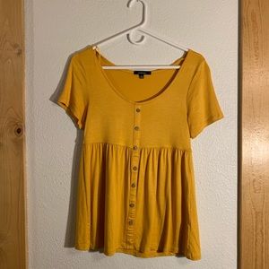 mustard color blouse